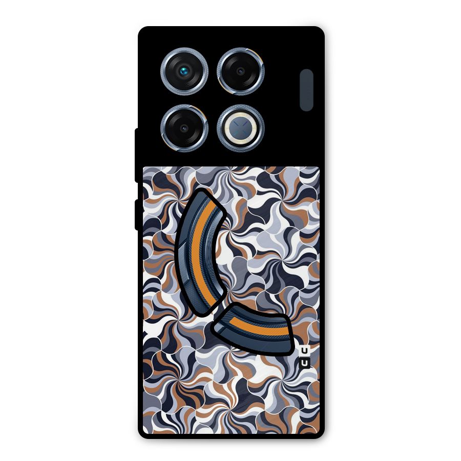 Multicolor Swirls Metal Back Case for Infinix GT 20 Pro