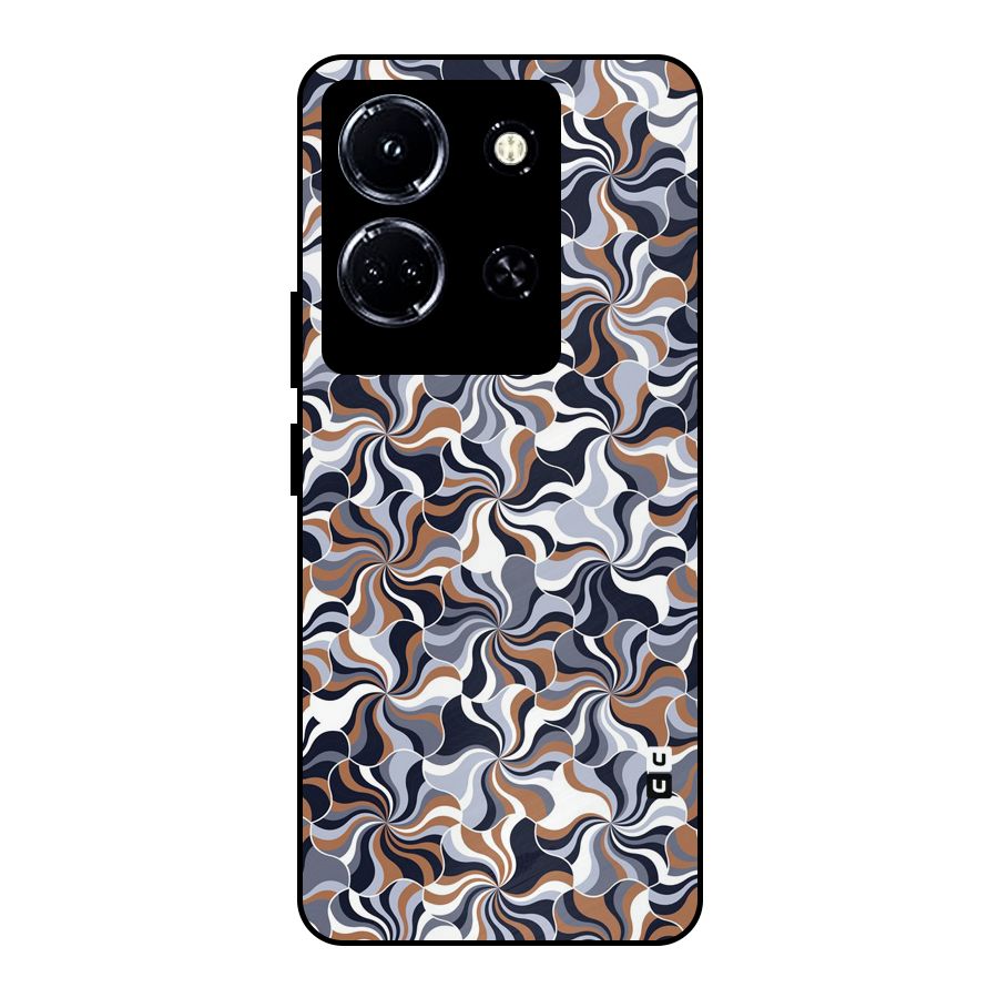 Multicolor Swirls Metal Back Case for Infinix Note 30 5G