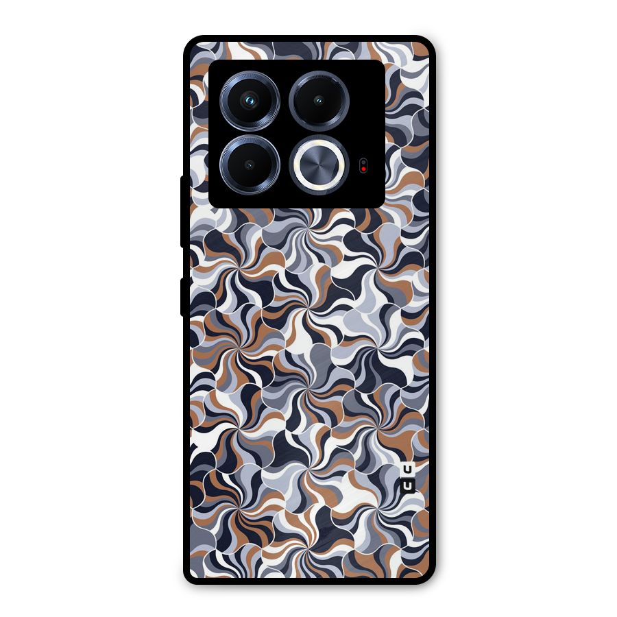 Multicolor Swirls Metal Back Case for Infinix Note 40 5G