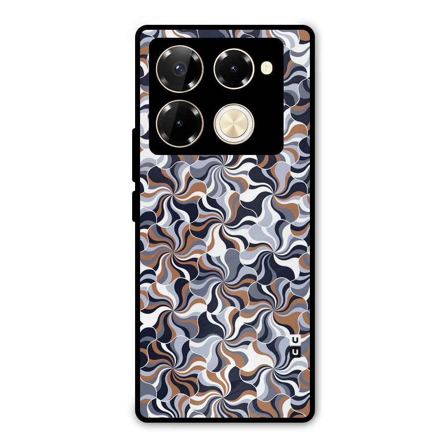 Multicolor Swirls Metal Back Case for Infinix Note 40 Pro Plus