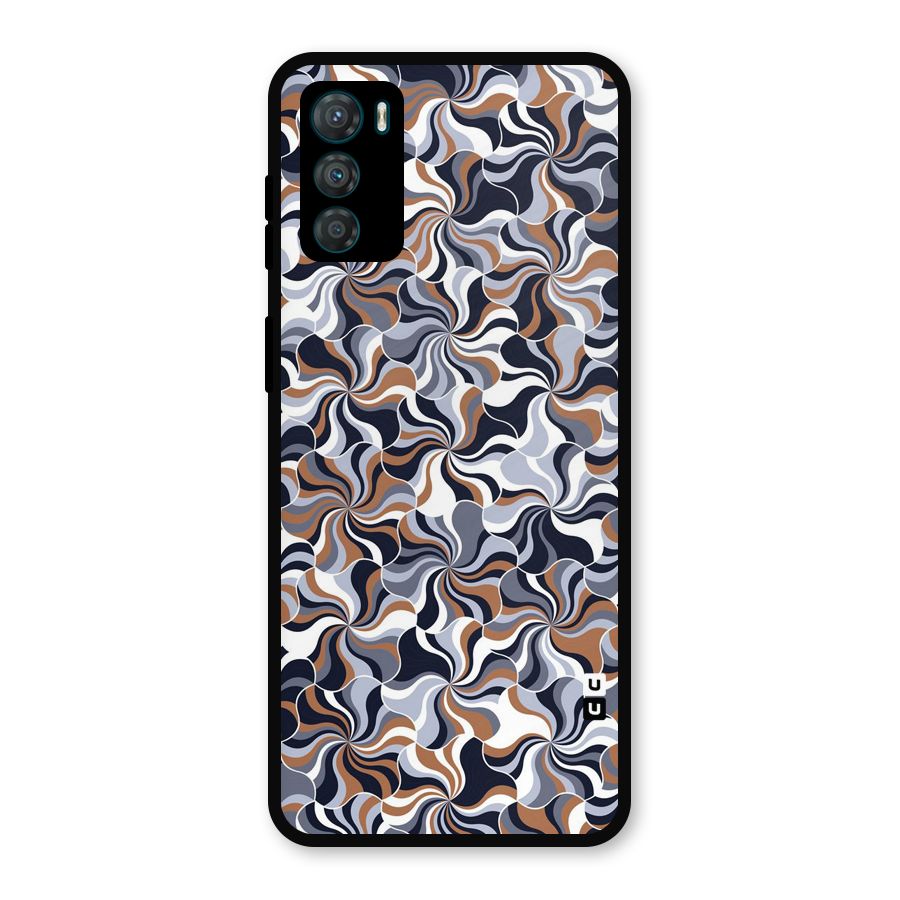 Multicolor Swirls Metal Back Case for Moto G42