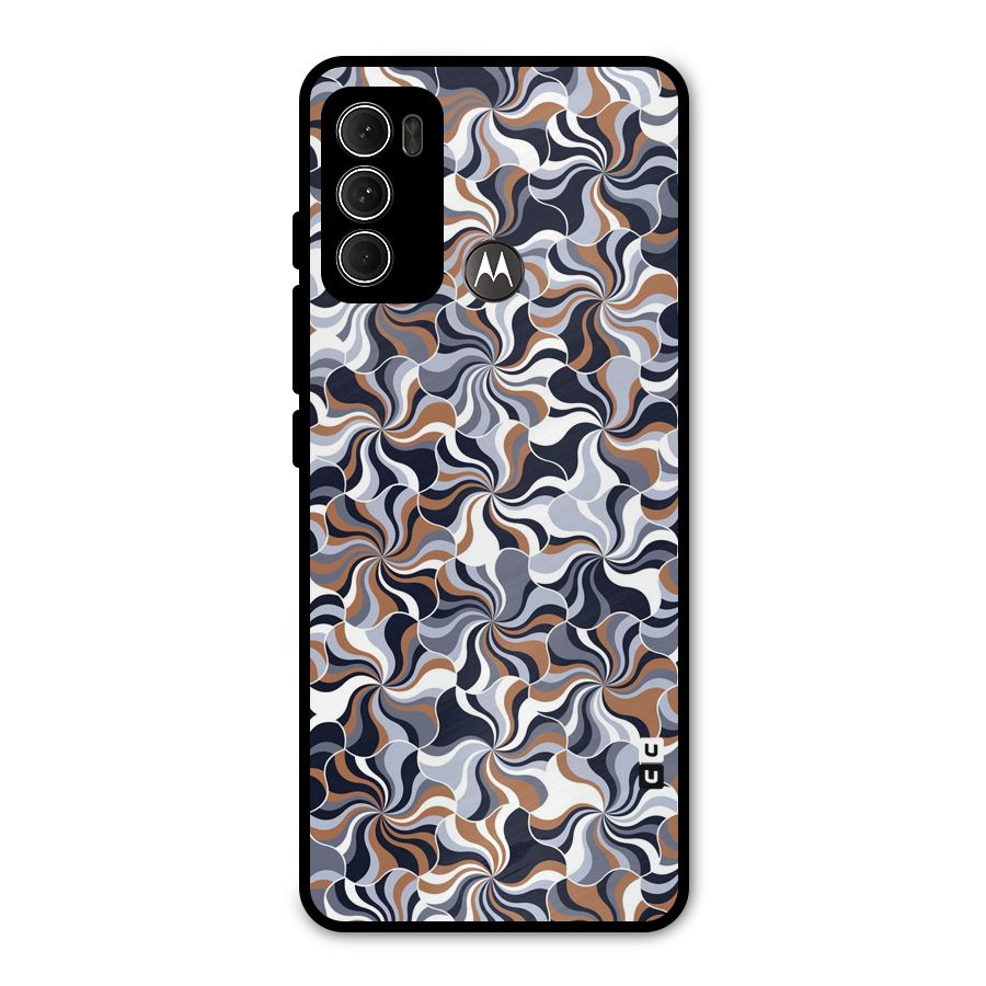 Multicolor Swirls Metal Back Case for Moto G60