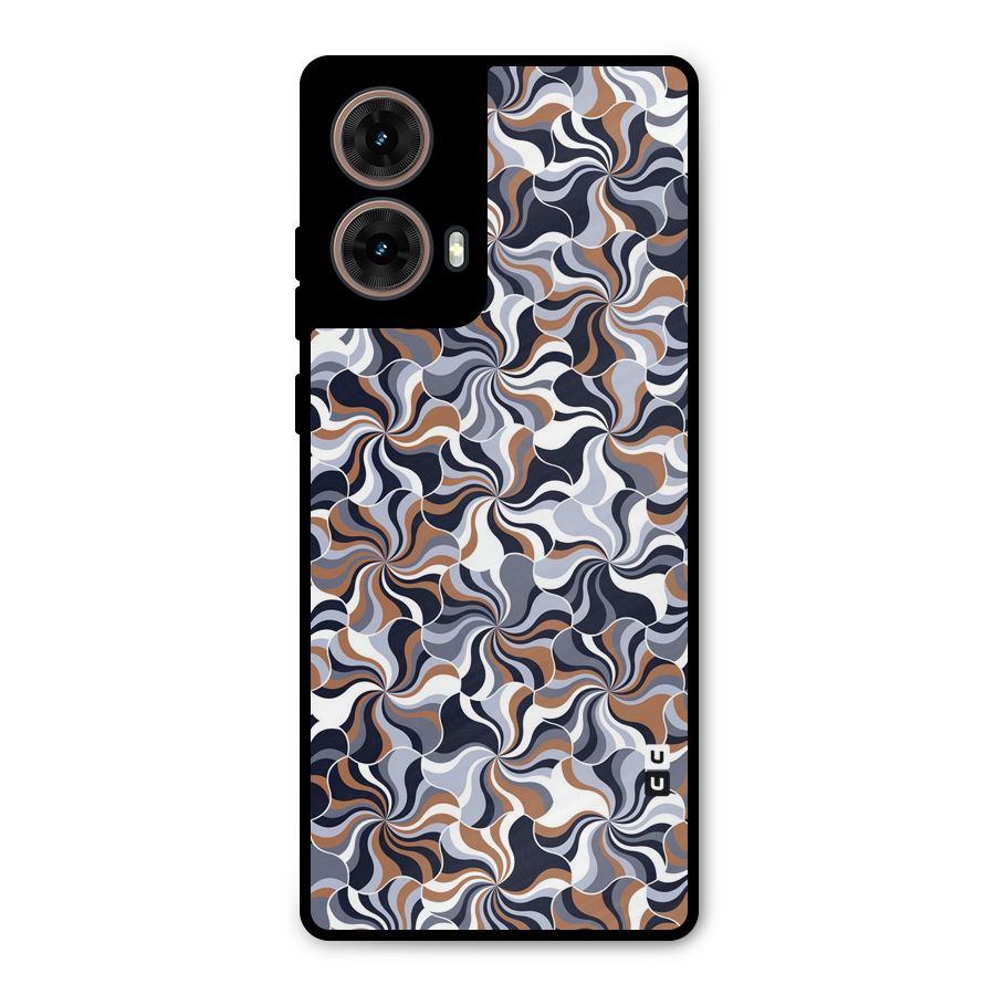 Multicolor Swirls Metal Back Case for Moto G85