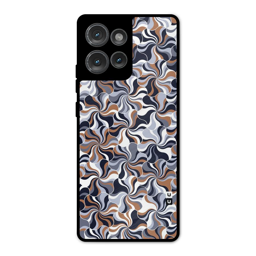 Multicolor Swirls Metal Back Case for Motorola Edge 50