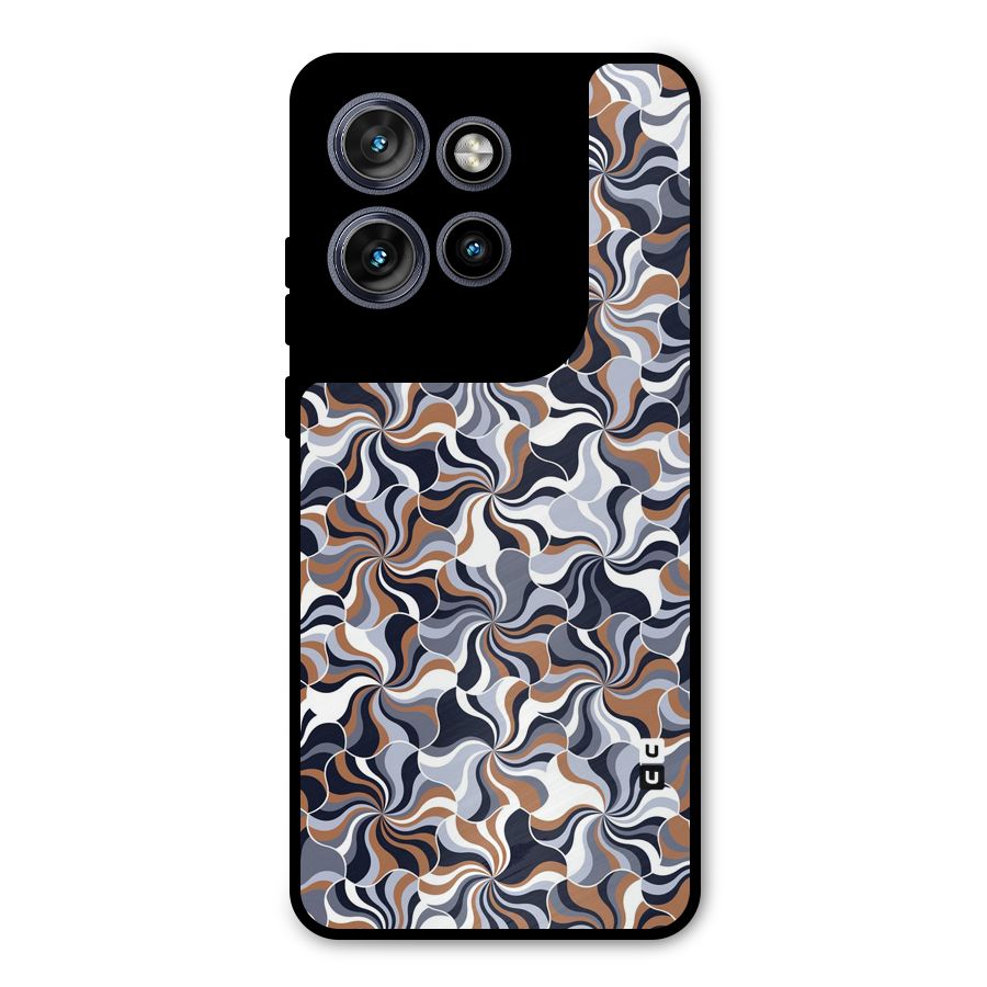 Multicolor Swirls Metal Back Case for Motorola Edge 50 Neo