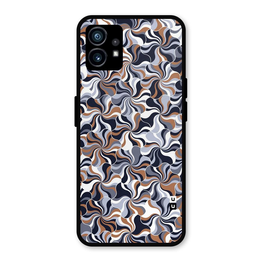 Multicolor Swirls Metal Back Case for Nothing Phone 1