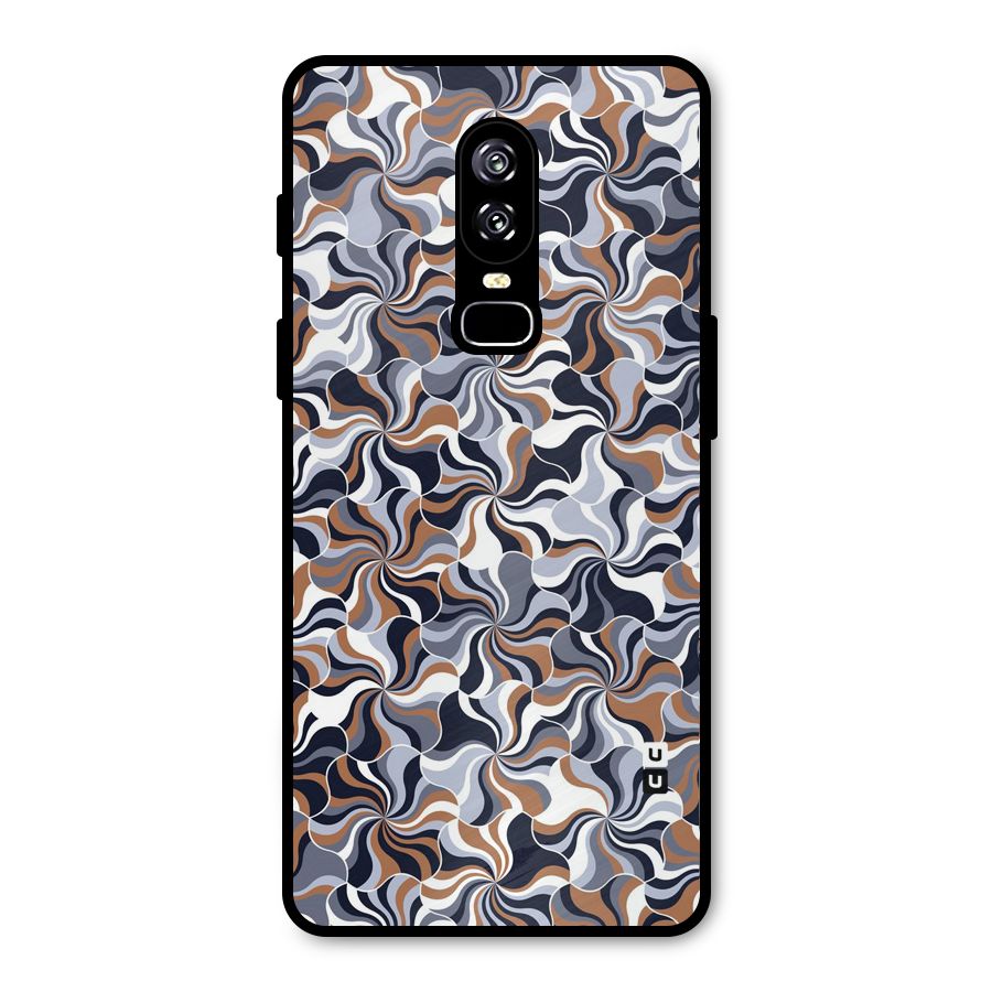 Multicolor Swirls Metal Back Case for OnePlus 6