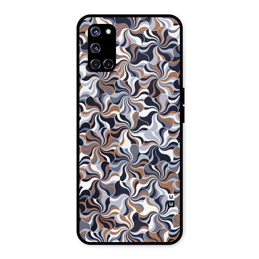 Multicolor Swirls Metal Back Case for Oppo A52