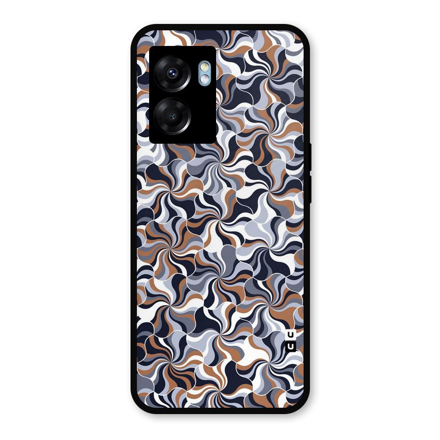 Multicolor Swirls Metal Back Case for Oppo K10 (5G)