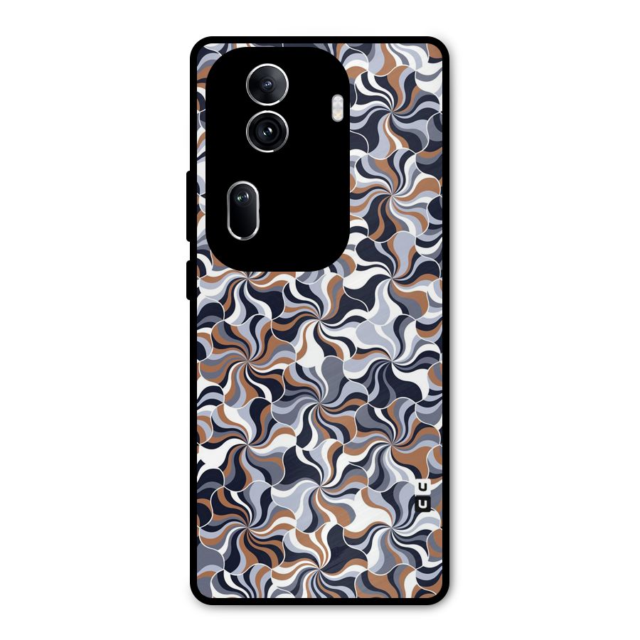 Multicolor Swirls Metal Back Case for Oppo Reno11 Pro 5G
