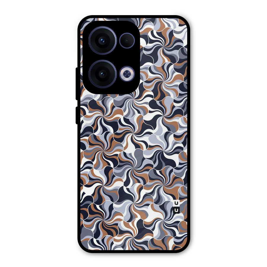 Multicolor Swirls Metal Back Case for Oppo Reno13