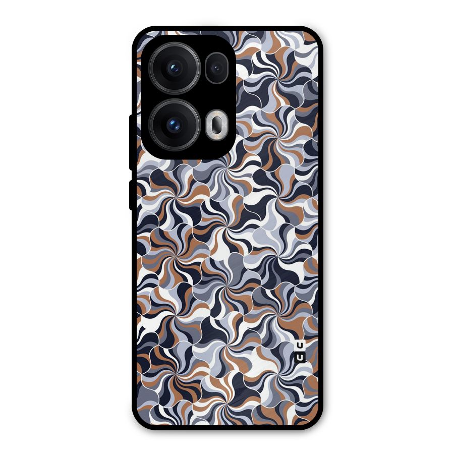 Multicolor Swirls Metal Back Case for Oppo Reno13 Pro