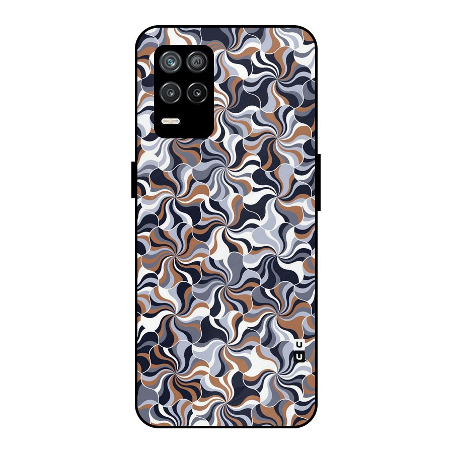 Multicolor Swirls Metal Back Case for Realme 8 5G