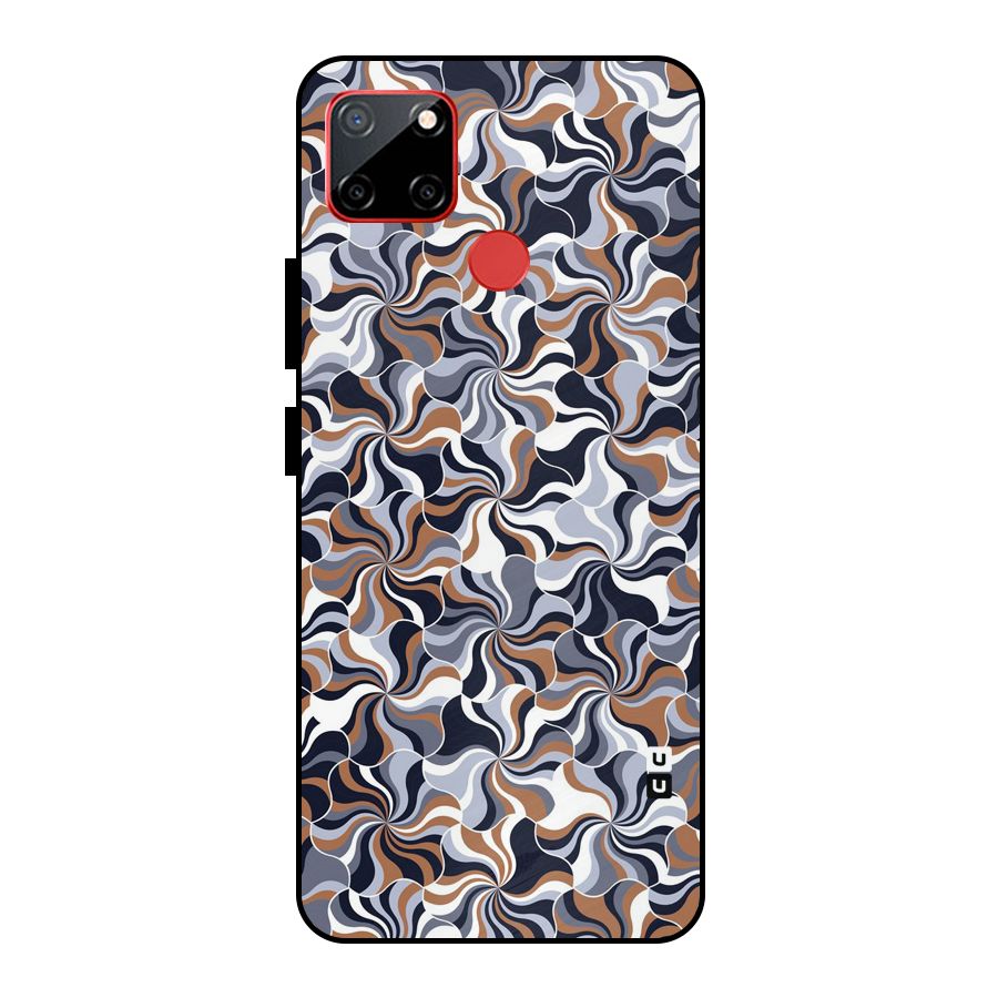 Multicolor Swirls Metal Back Case for Realme C12