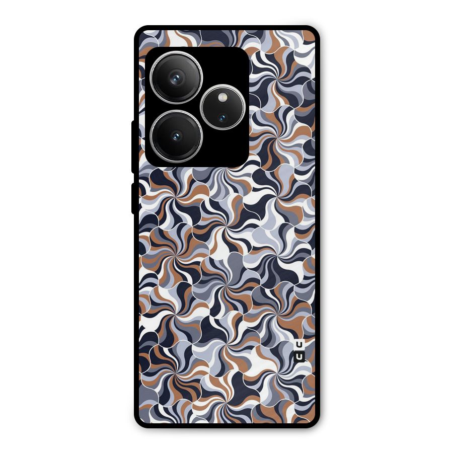 Multicolor Swirls Metal Back Case for Realme GT 6