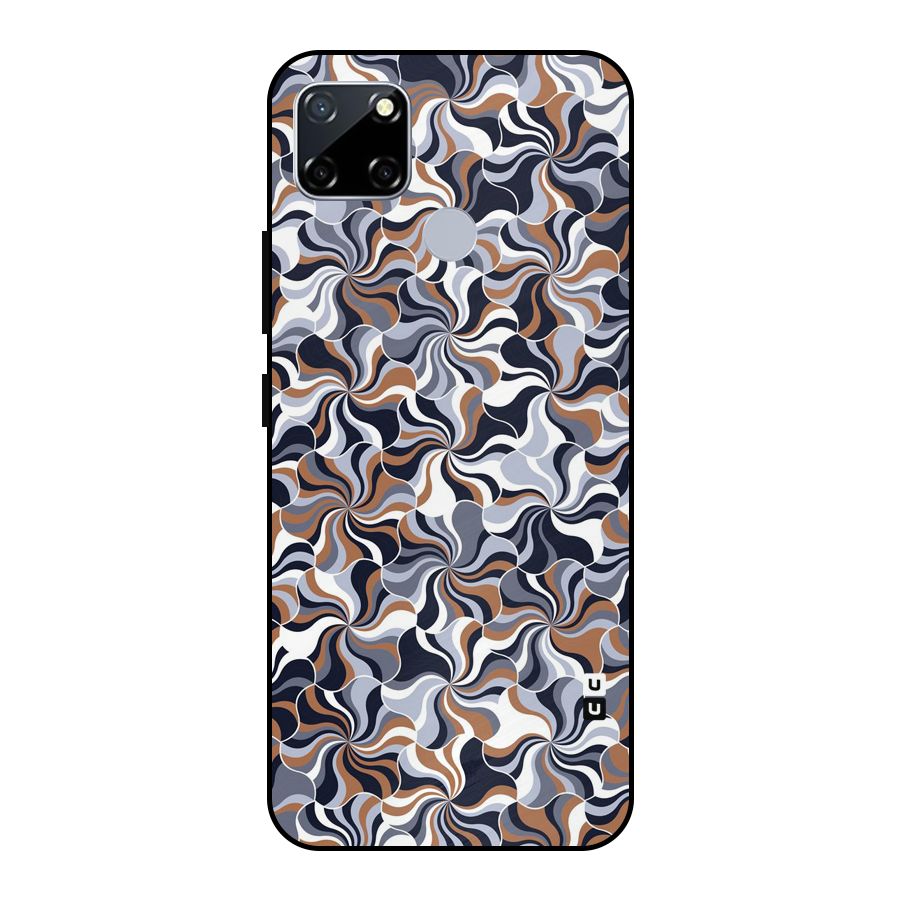 Multicolor Swirls Metal Back Case for Realme Narzo 20