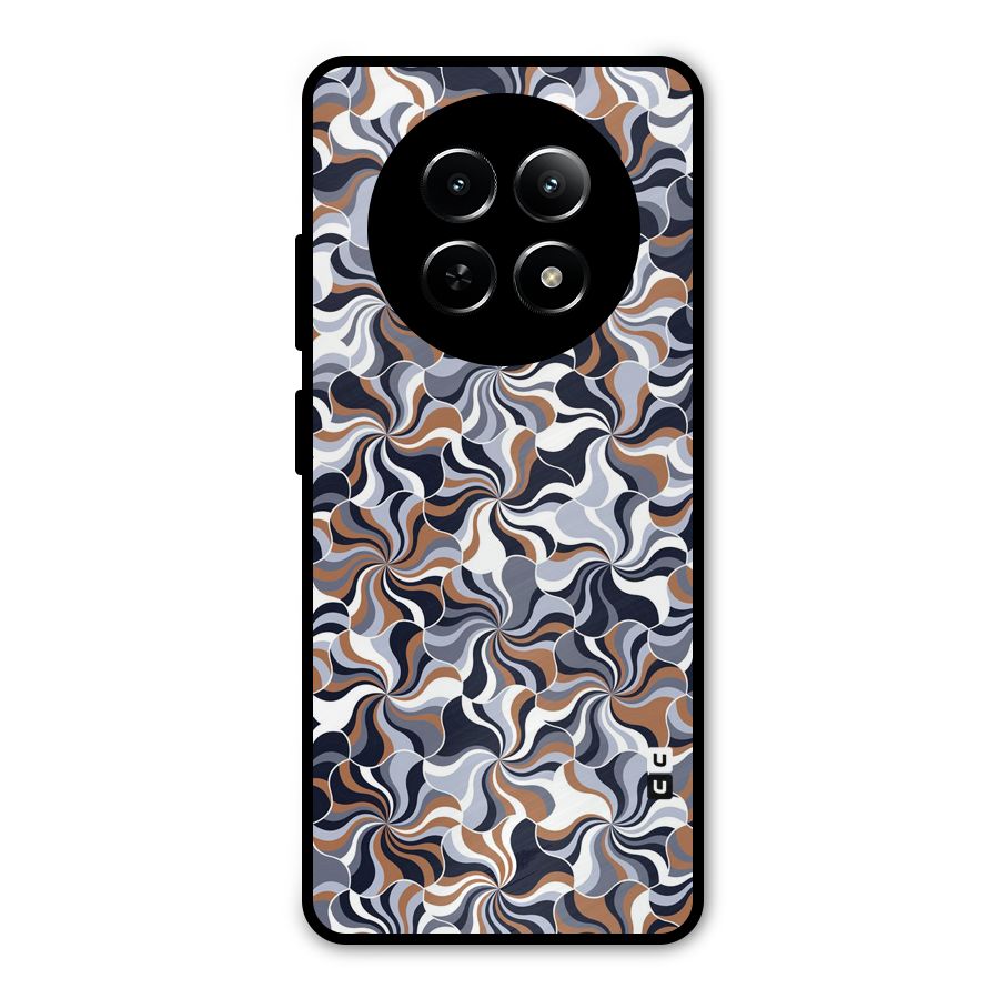 Multicolor Swirls Metal Back Case for Realme Narzo N65