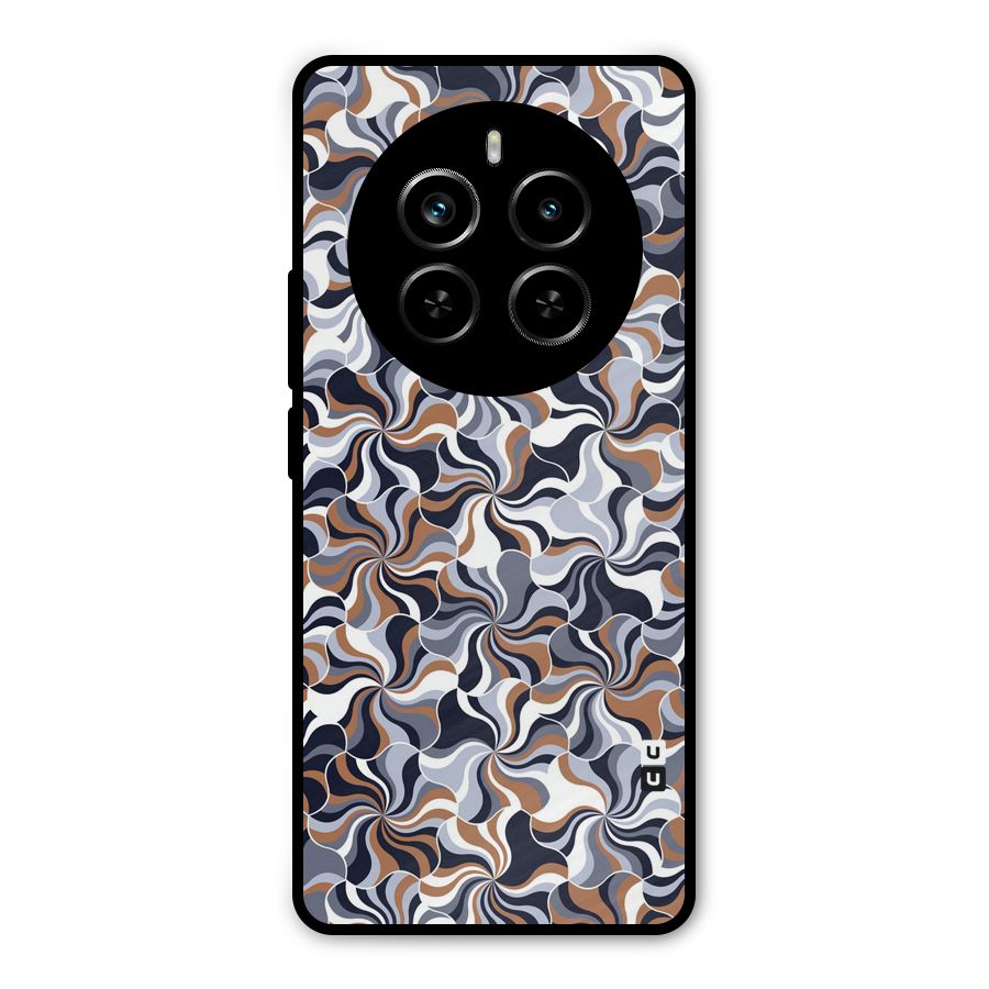 Multicolor Swirls Metal Back Case for Realme P1 Pro