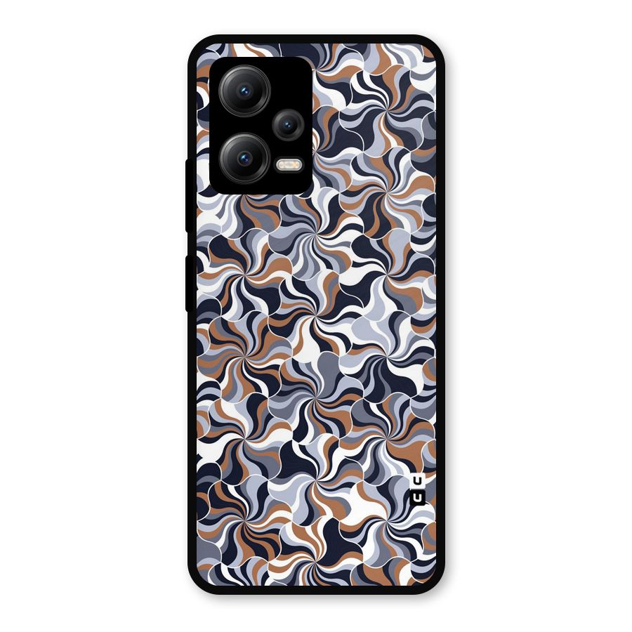 Multicolor Swirls Metal Back Case for Redmi Note 12 5G