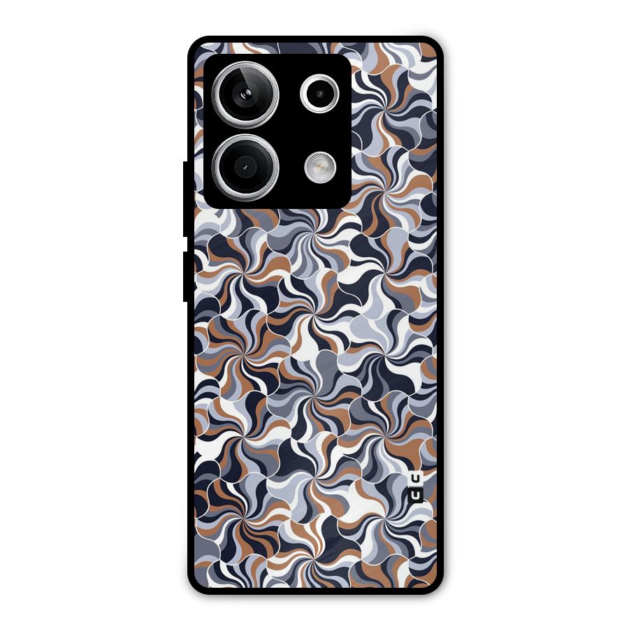 Multicolor Swirls Metal Back Case for Redmi Note 13 5G