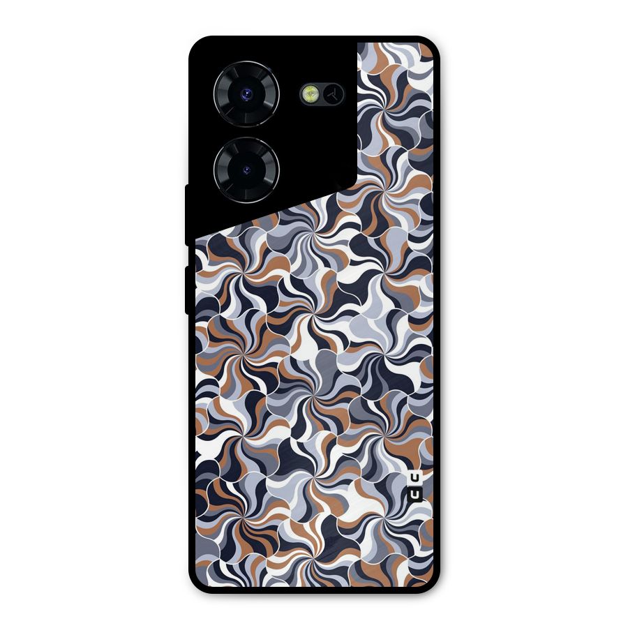 Multicolor Swirls Metal Back Case for Tecno Pova 5 Pro 5G