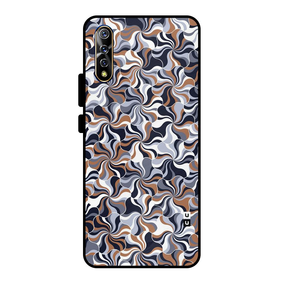 Multicolor Swirls Metal Back Case for Vivo S1