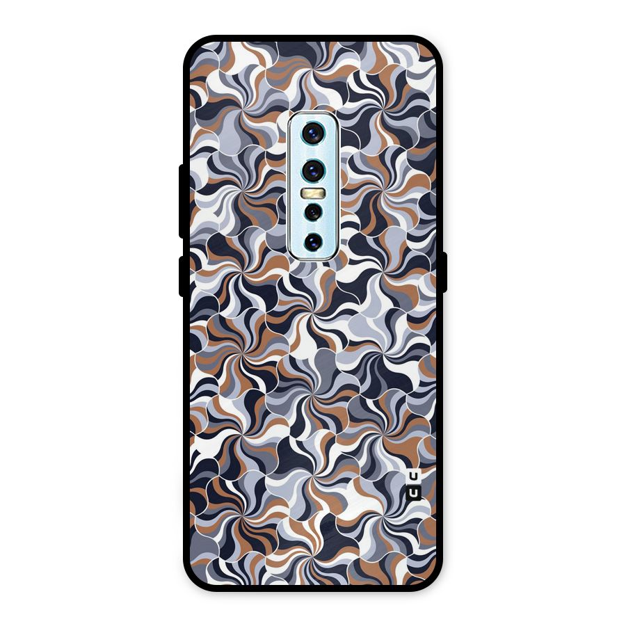 Multicolor Swirls Metal Back Case for Vivo V17 Pro