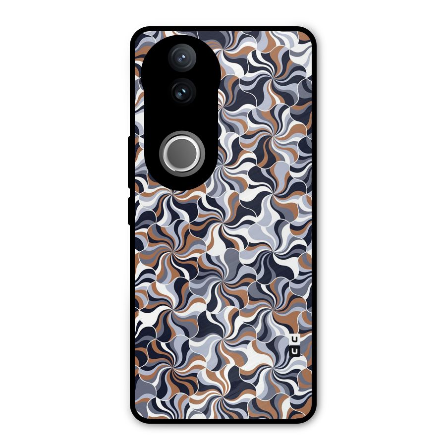 Multicolor Swirls Metal Back Case for Vivo V50e