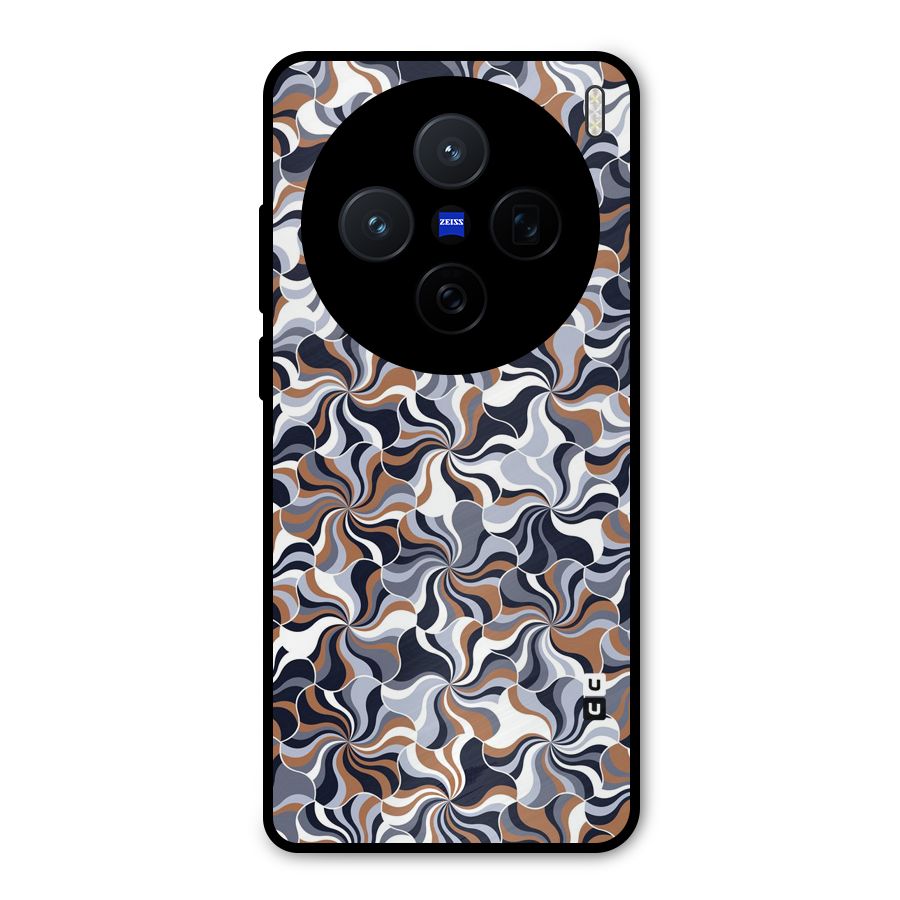 Multicolor Swirls Metal Back Case for Vivo X200