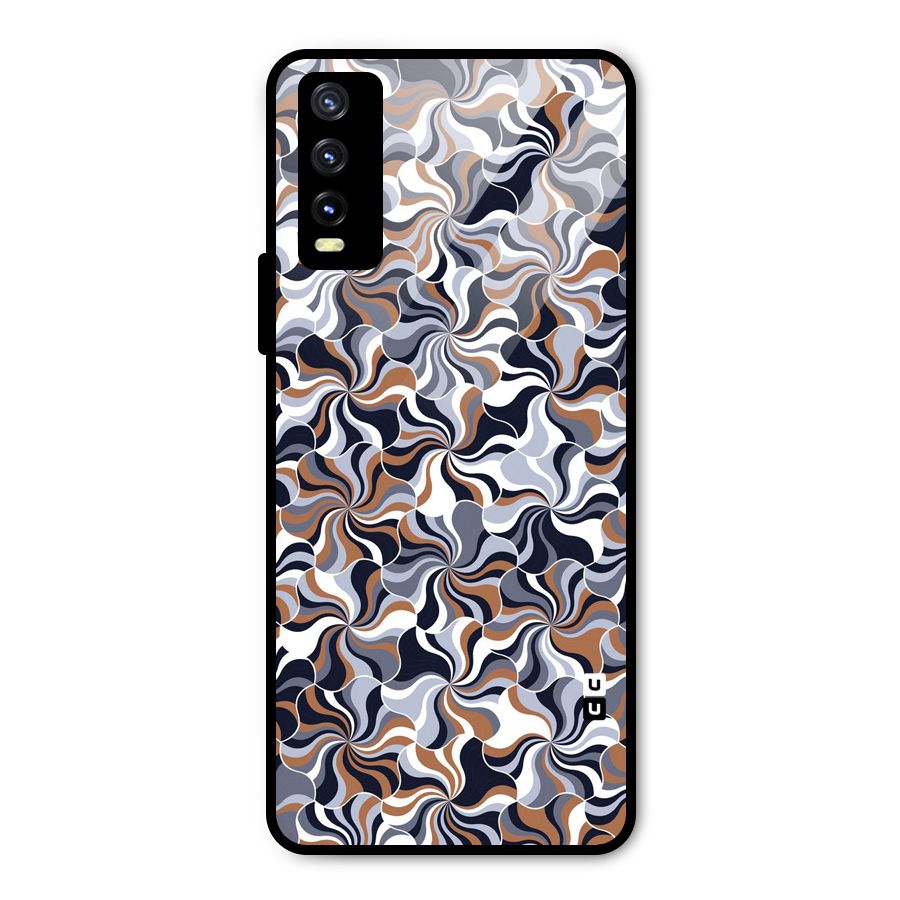 Multicolor Swirls Metal Back Case for Vivo Y20