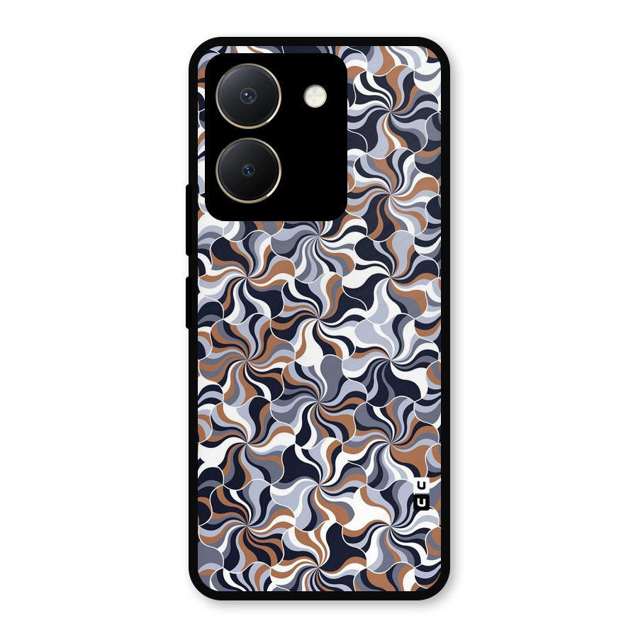 Multicolor Swirls Metal Back Case for Vivo Y36