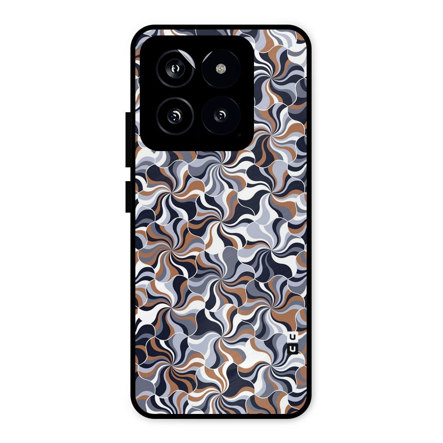Multicolor Swirls Metal Back Case for Xiaomi 14