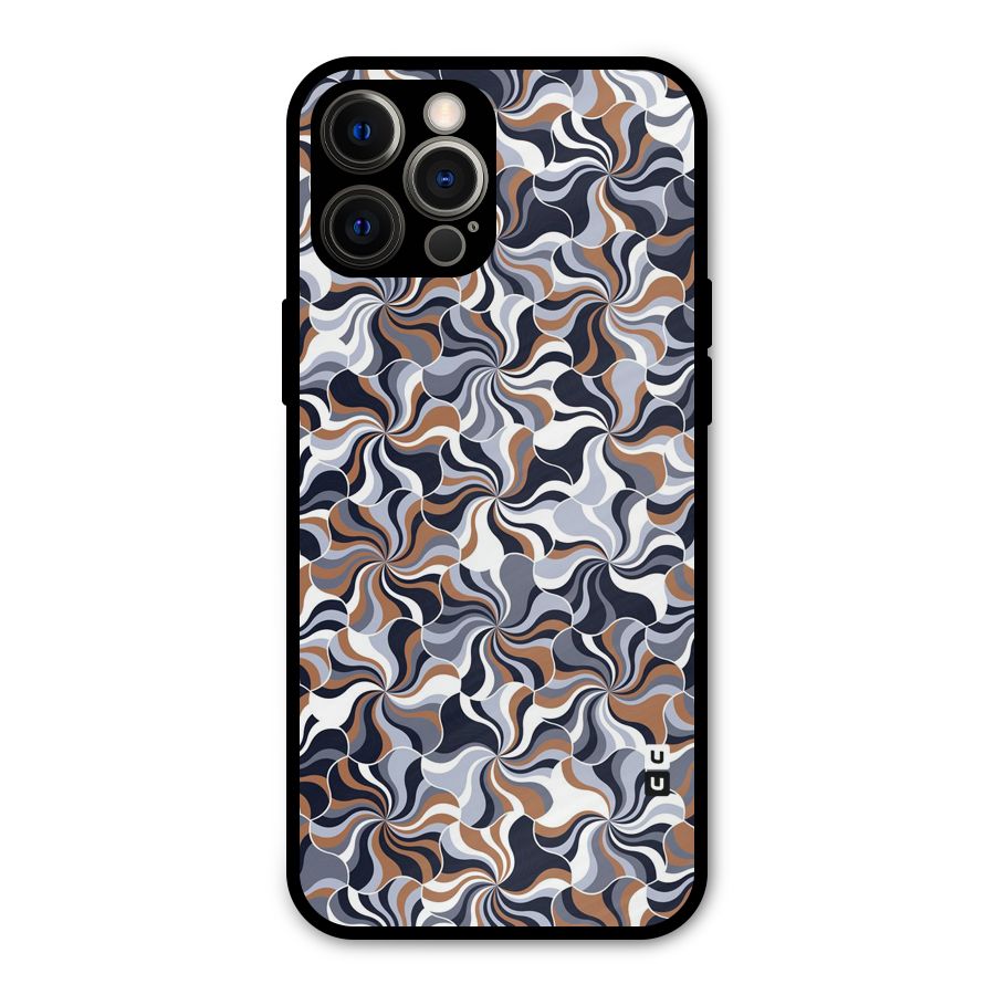 Multicolor Swirls Metal Back Case for iPhone 12 Pro Max