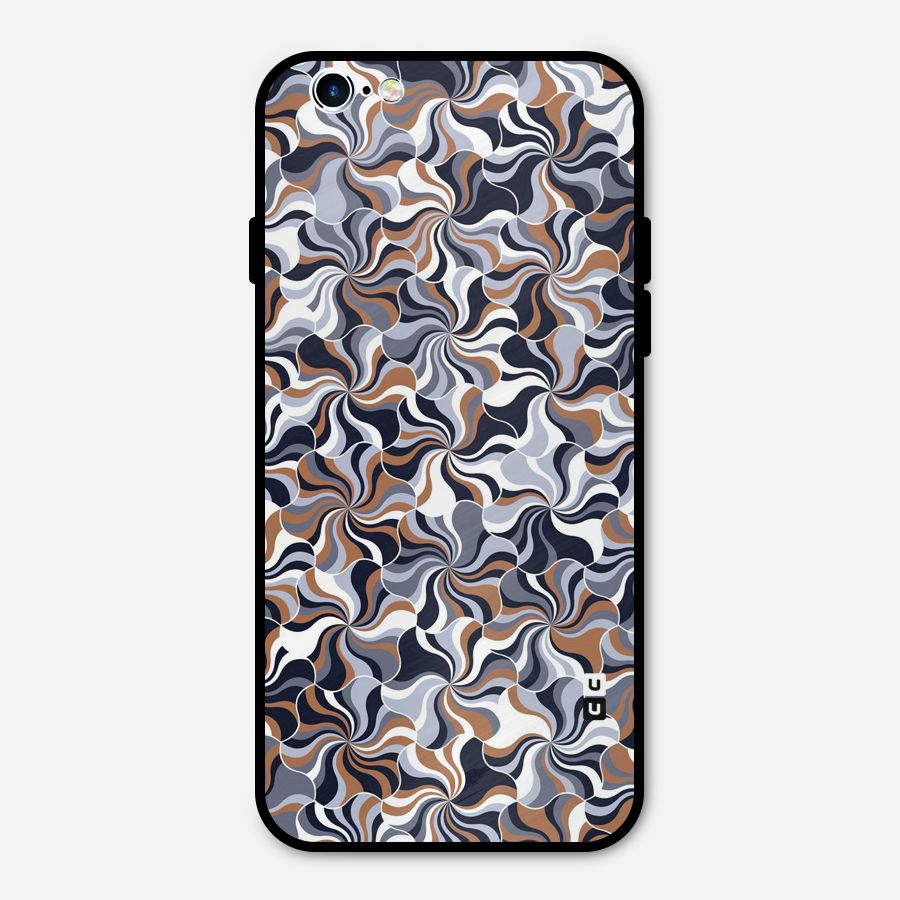 Multicolor Swirls Metal Back Case for iPhone 6 6s