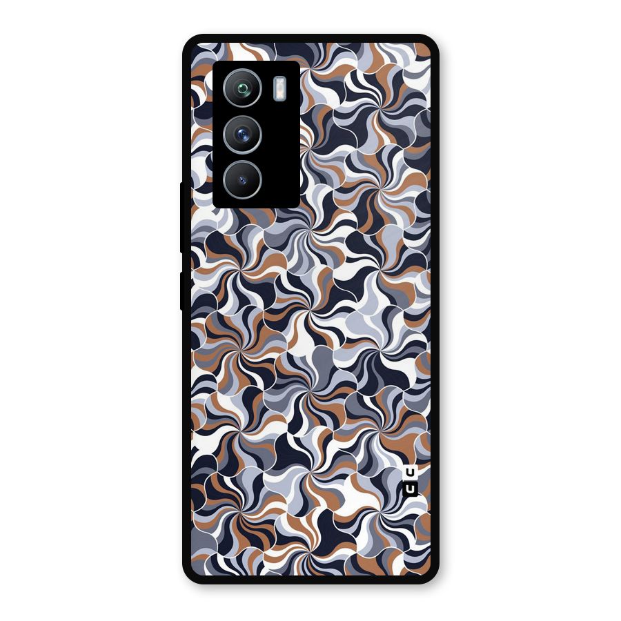 Multicolor Swirls Metal Back Case for iQOO 9 SE