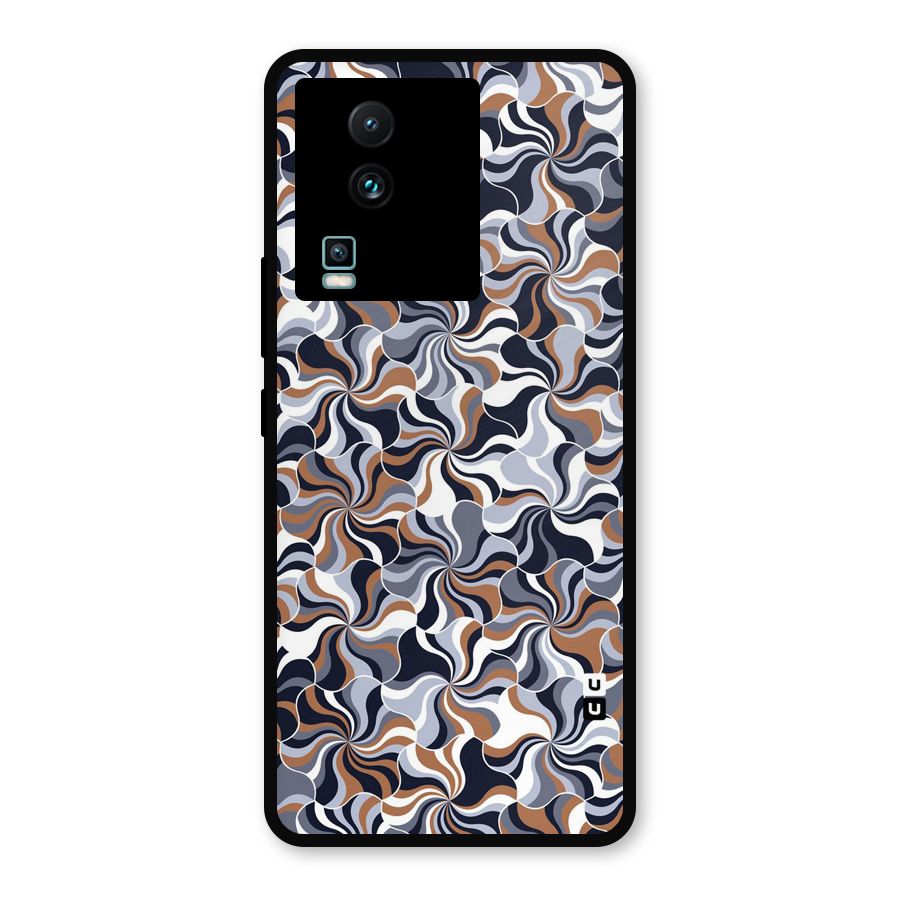 Multicolor Swirls Metal Back Case for iQOO Neo 7