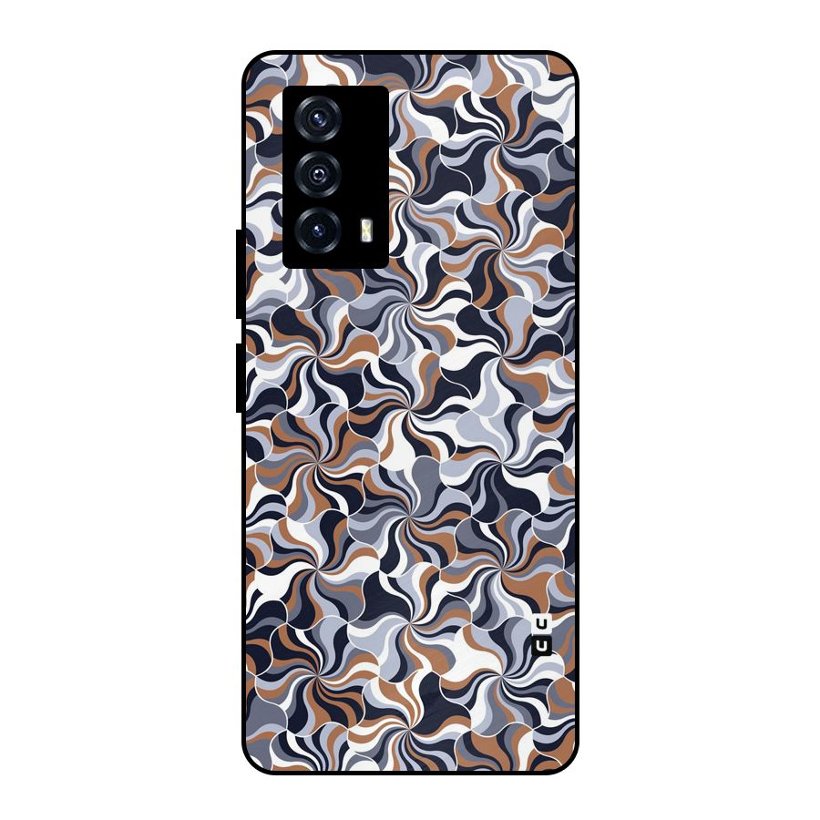 Multicolor Swirls Metal Back Case for iQOO Z5