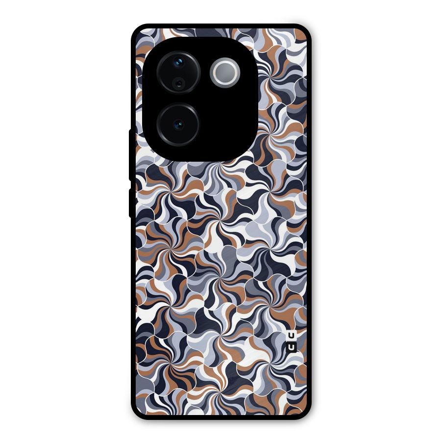 Multicolor Swirls Metal Back Case for iQOO Z9s Pro