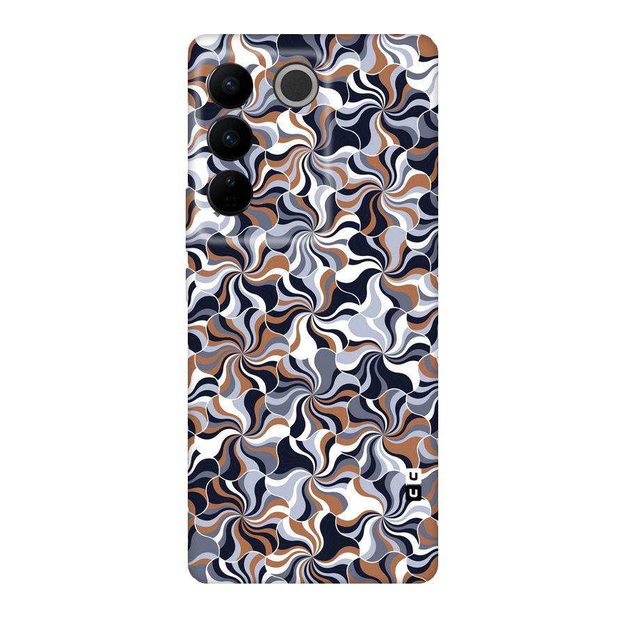 Multicolor Swirls Original Polycarbonate Back Case for Vivo V27