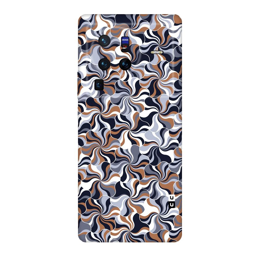 Multicolor Swirls Original Polycarbonate Back Case for Vivo X80