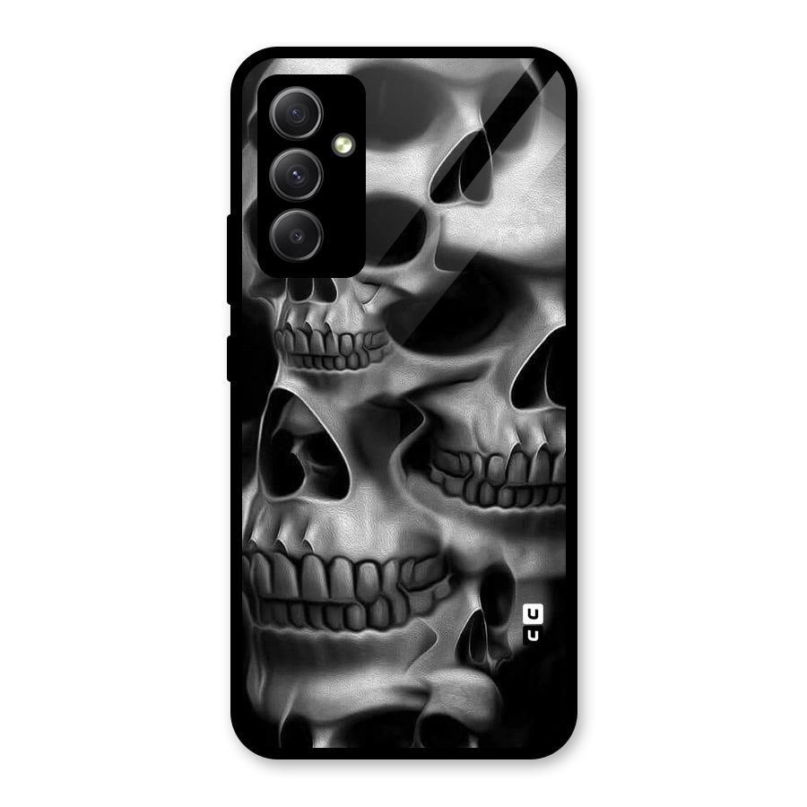 Multiple Skulls Glass Back Case for Galaxy A34