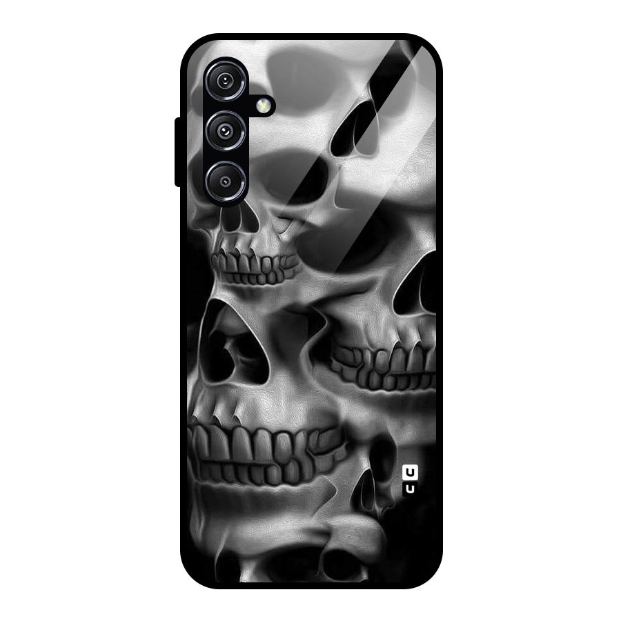 Multiple Skulls Glass Back Case for Galaxy M34 5G