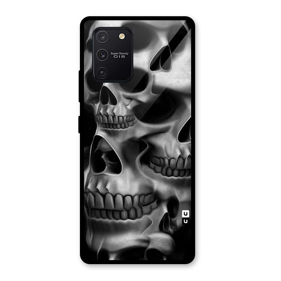 Multiple Skulls Glass Back Case for Galaxy S10 Lite