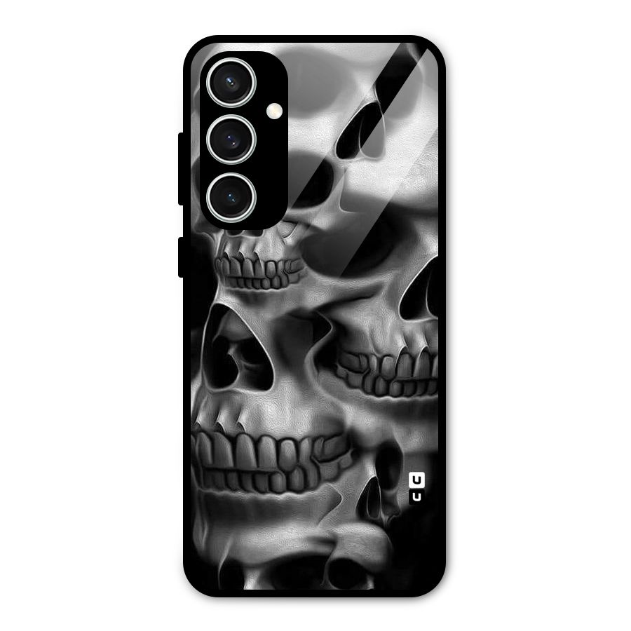 Multiple Skulls Glass Back Case for Galaxy S23 FE