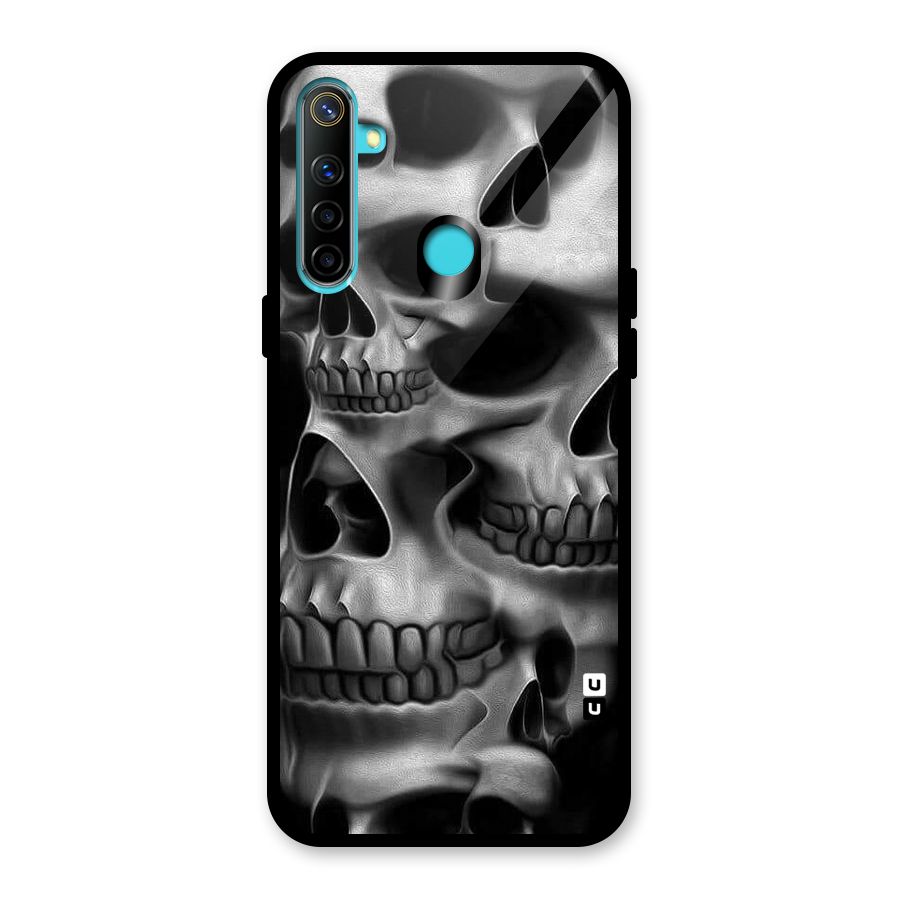 Multiple Skulls Glass Back Case for Realme Narzo 10