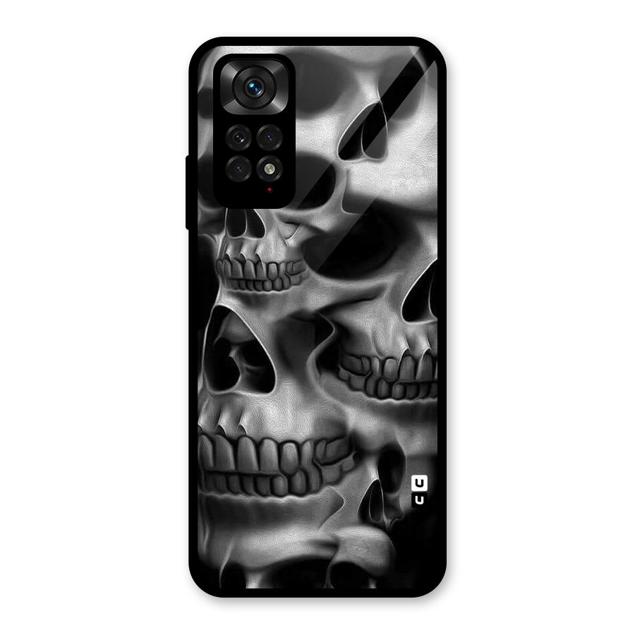 Multiple Skulls Glass Back Case for Redmi Note 11S