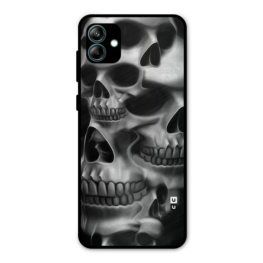 Multiple Skulls Metal Back Case for Galaxy A04