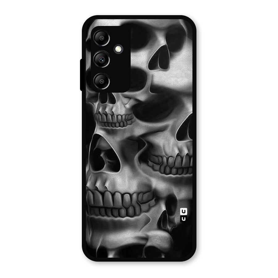 Multiple Skulls Metal Back Case for Galaxy A14 5G