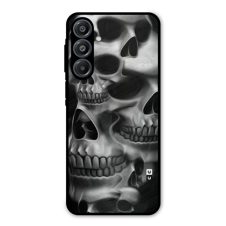 Multiple Skulls Metal Back Case for Galaxy A16 5G