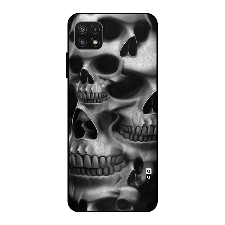 Multiple Skulls Metal Back Case for Galaxy A22 5G